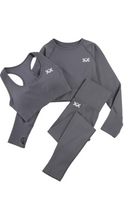 Load image into Gallery viewer, Kate Bow Long Sleeve Top, Crop and Leggings set