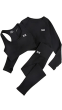 Load image into Gallery viewer, Kate Bow Long Sleeve Top, Crop and Leggings set