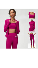 Load image into Gallery viewer, Kate Bow Jacket, Crop and Leggings Set