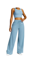 Load image into Gallery viewer, Kate Bow Wide leg Co-Ord