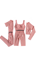 Load image into Gallery viewer, Kate Bow Pastel Mix and Match Fitness Set