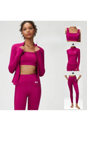 Load image into Gallery viewer, Kate Bow Jacket, Crop and Leggings Set
