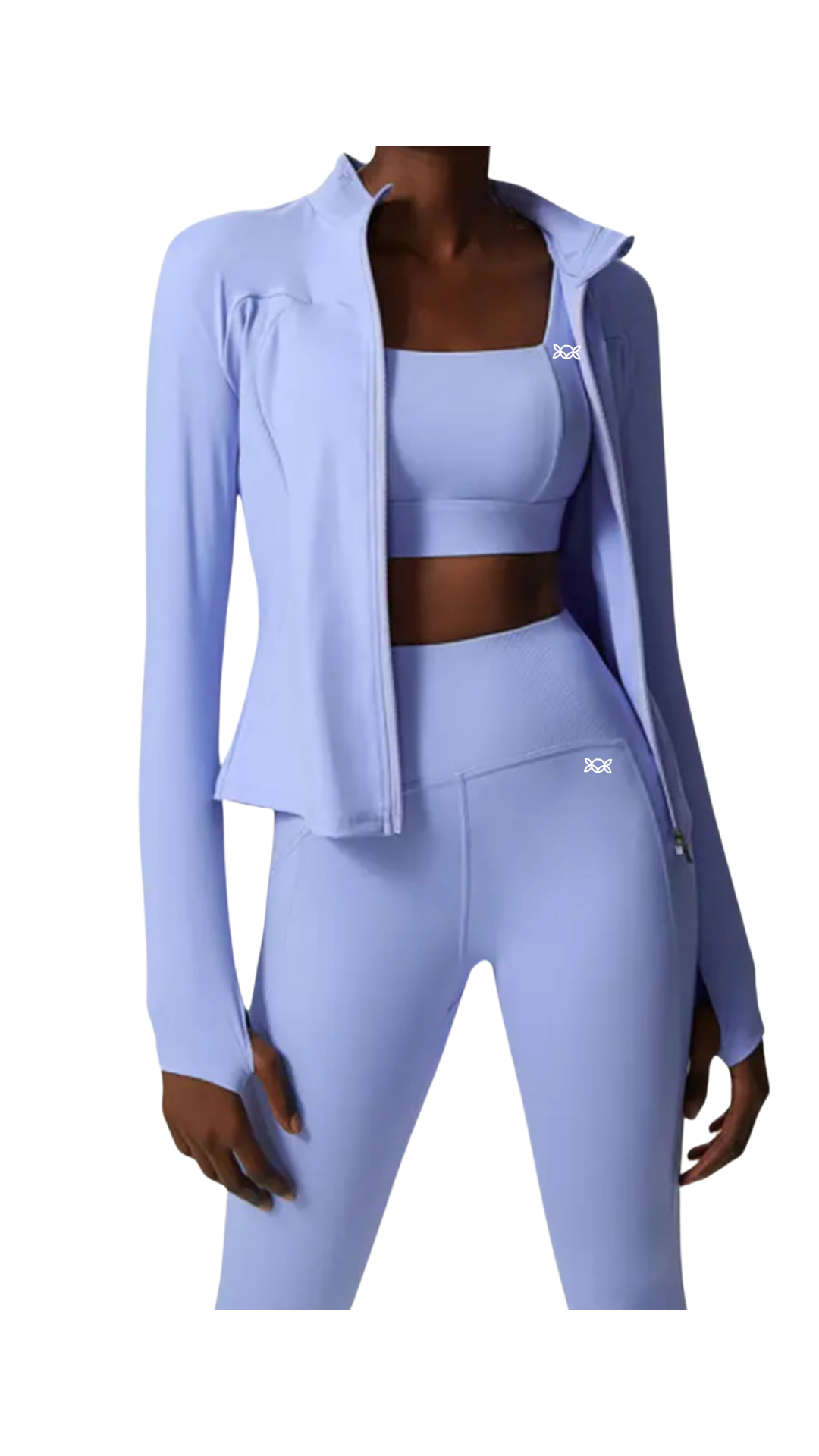 Kate Bow Jacket, Crop and Leggings Set