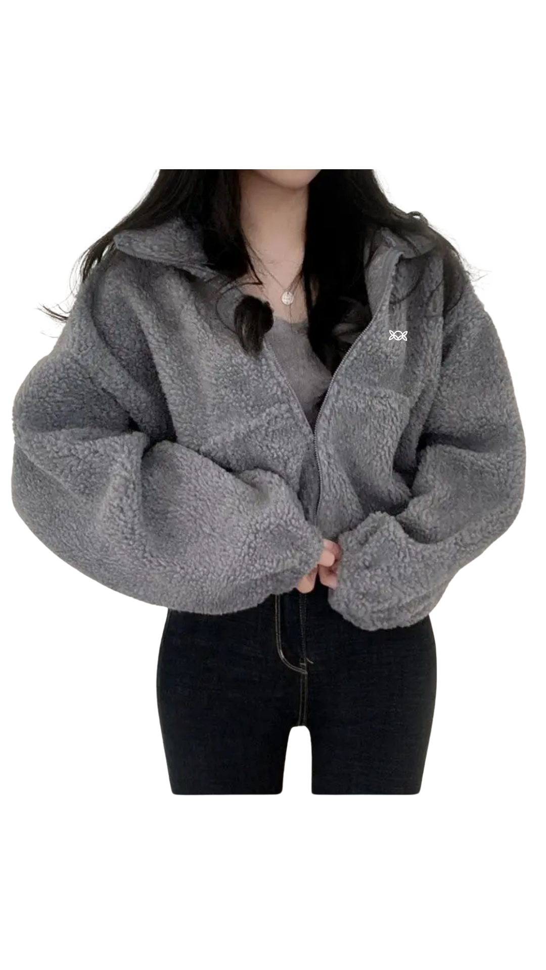 Kate Bow Sherpa Crop Jacket