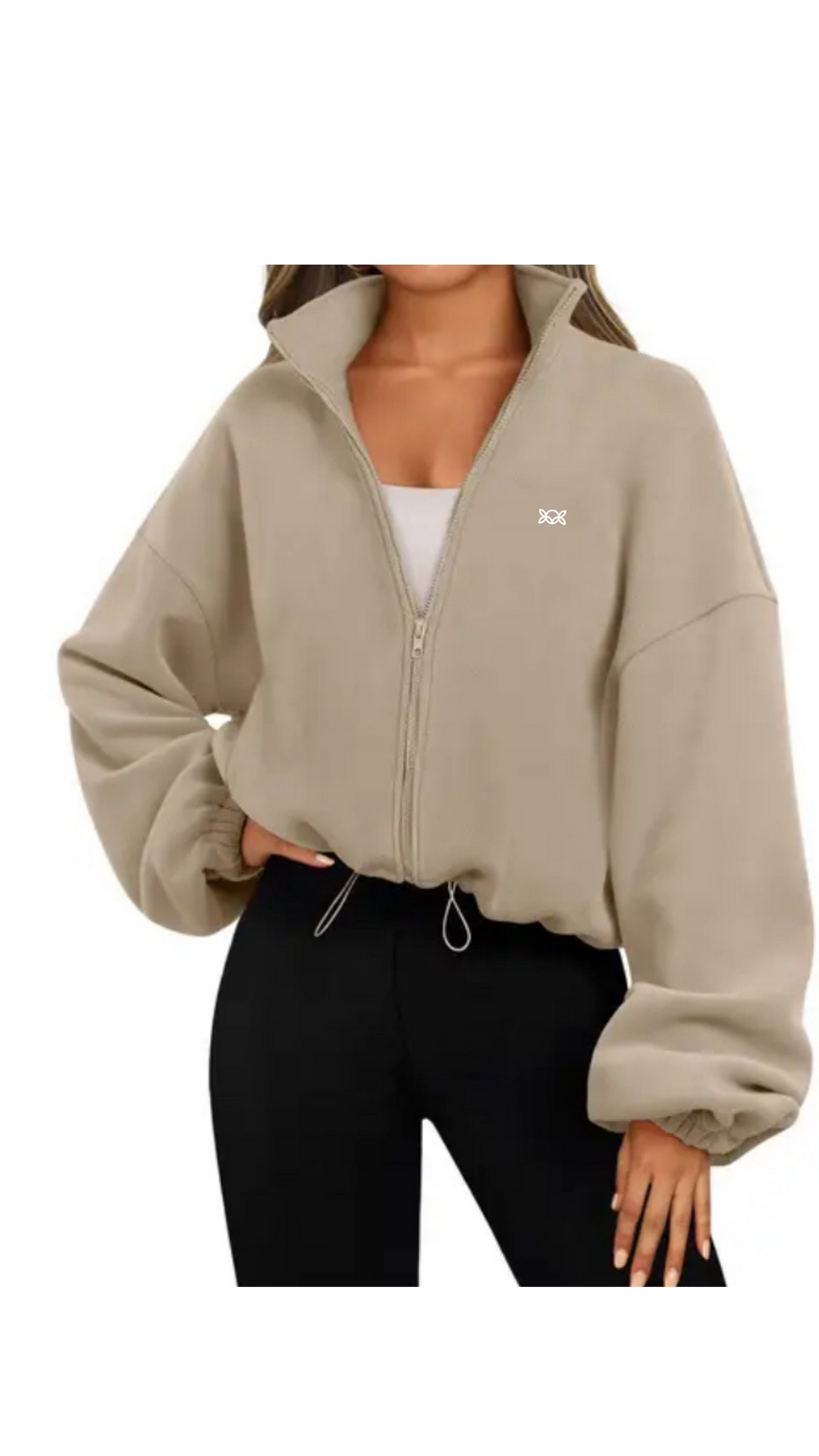 Kate Bow Sherpa Crop Jacket