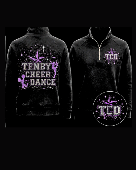 TCD Rhinestone Quarter Zip