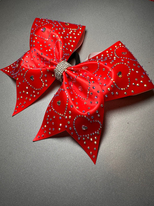 Worlds Luxe Red Heart Bow