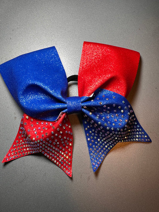 All Star Red and Blue Bow