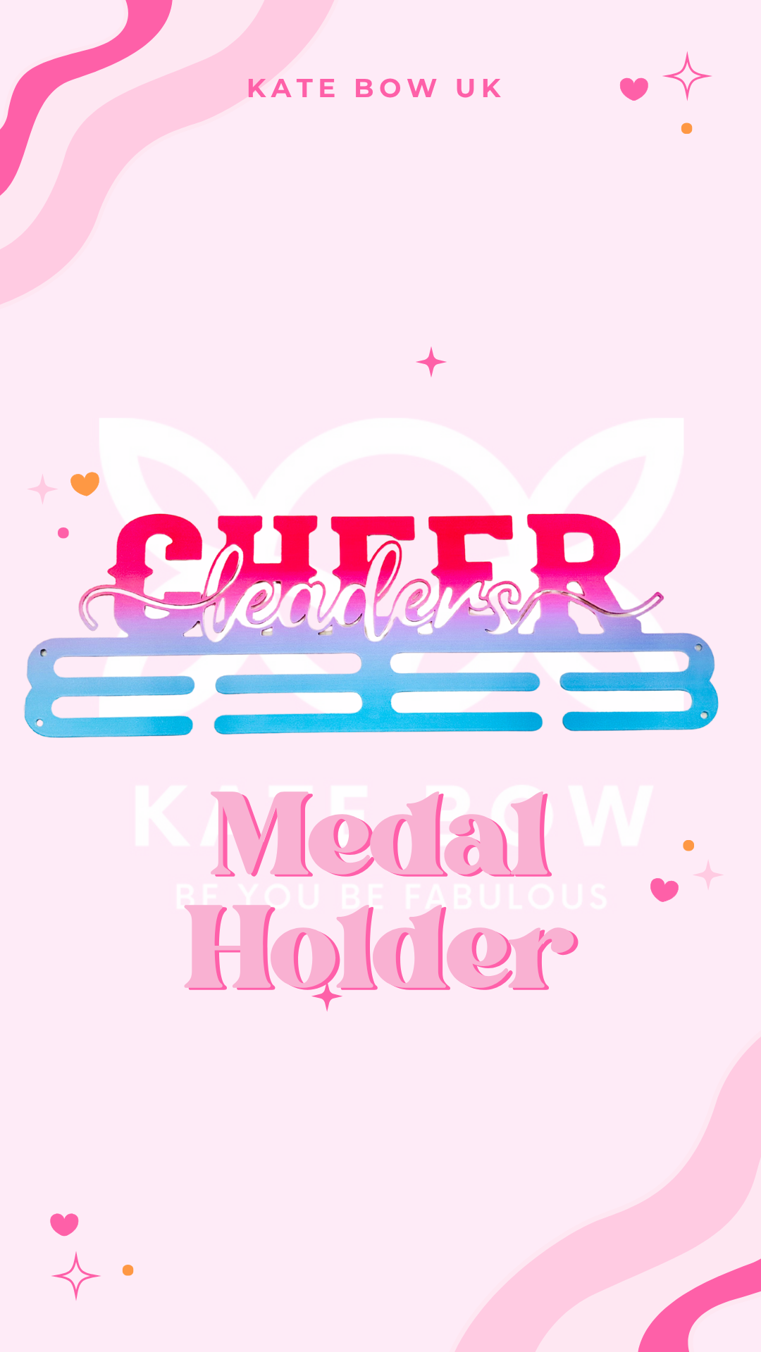 Cheer medal holder style 2