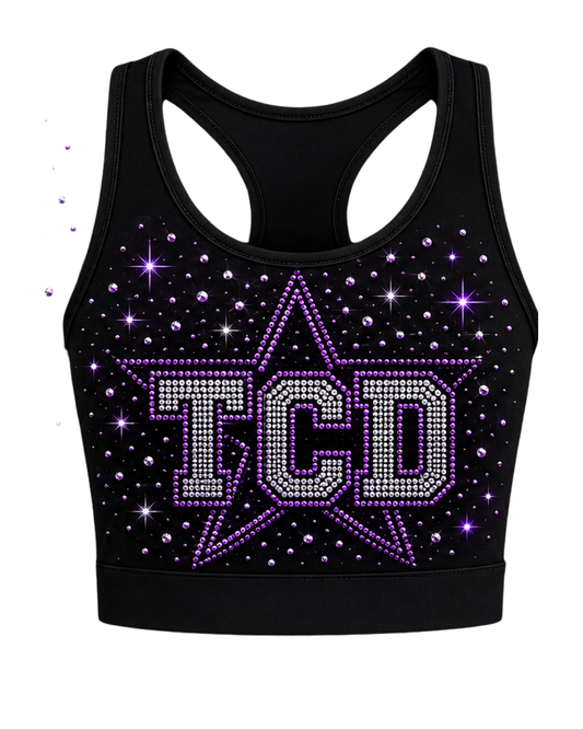 TCD Rhinestone Crop